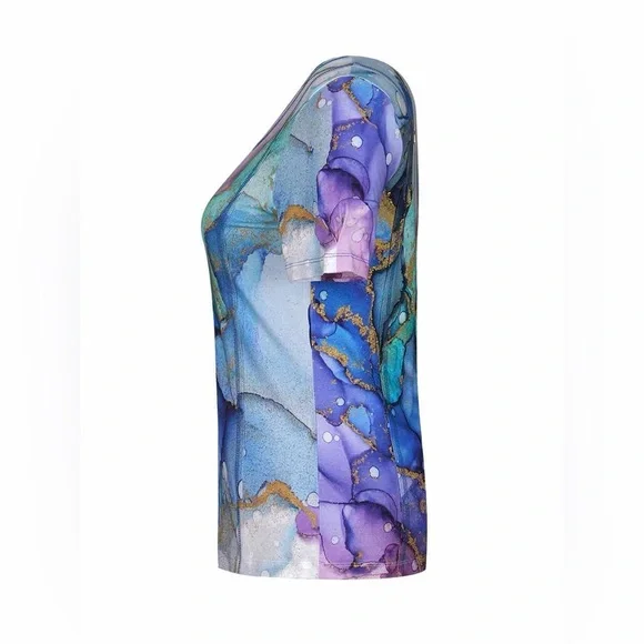 NWT Dolcezza top Simply Art “Moody Mermaid Bubble” - Picture 4 of 6